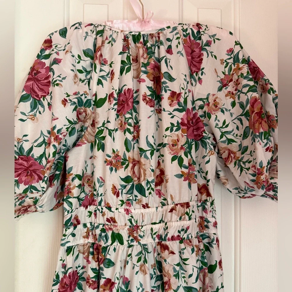 💕Anthropologie The Somerset Maxi Dress Puff Sleeve Edition size medium Brand New - Picture 10 of 12